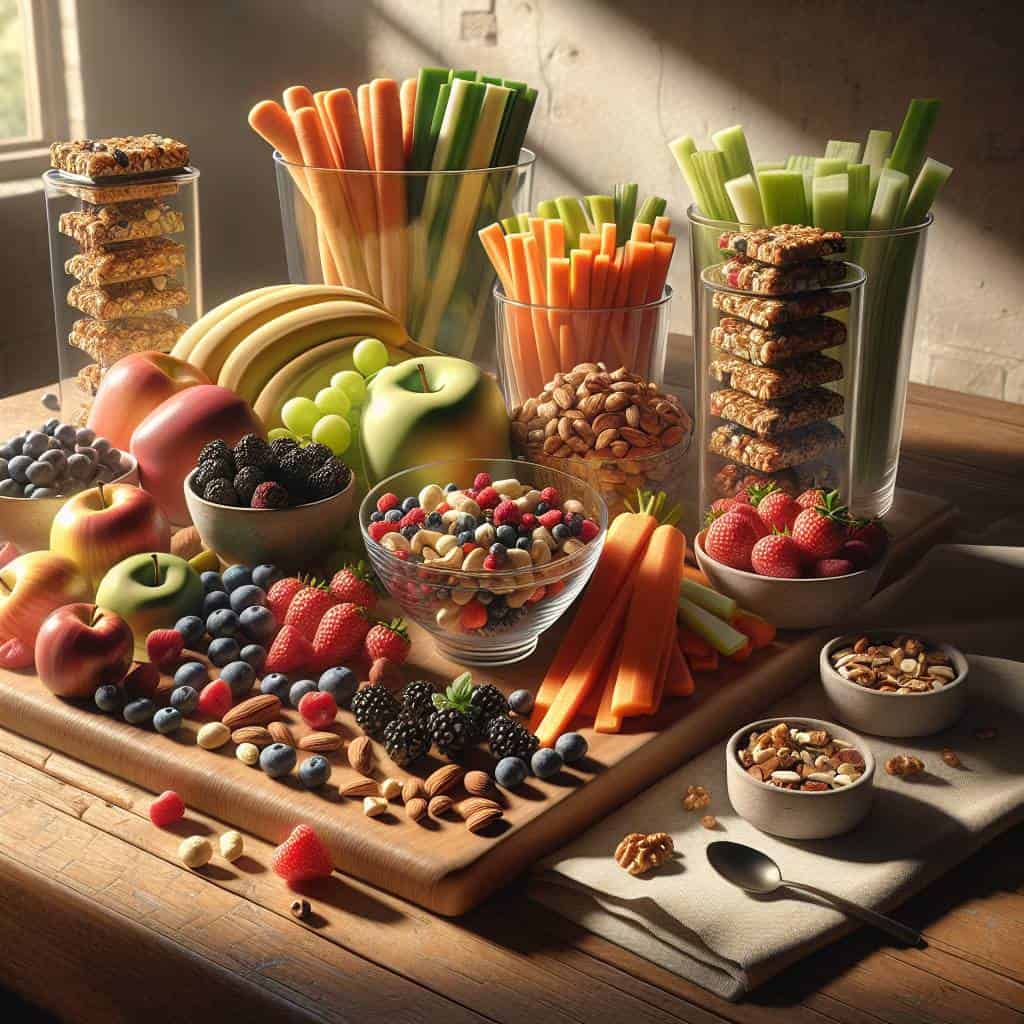 The Snack Attack Chronicles: Healthy snack assortment