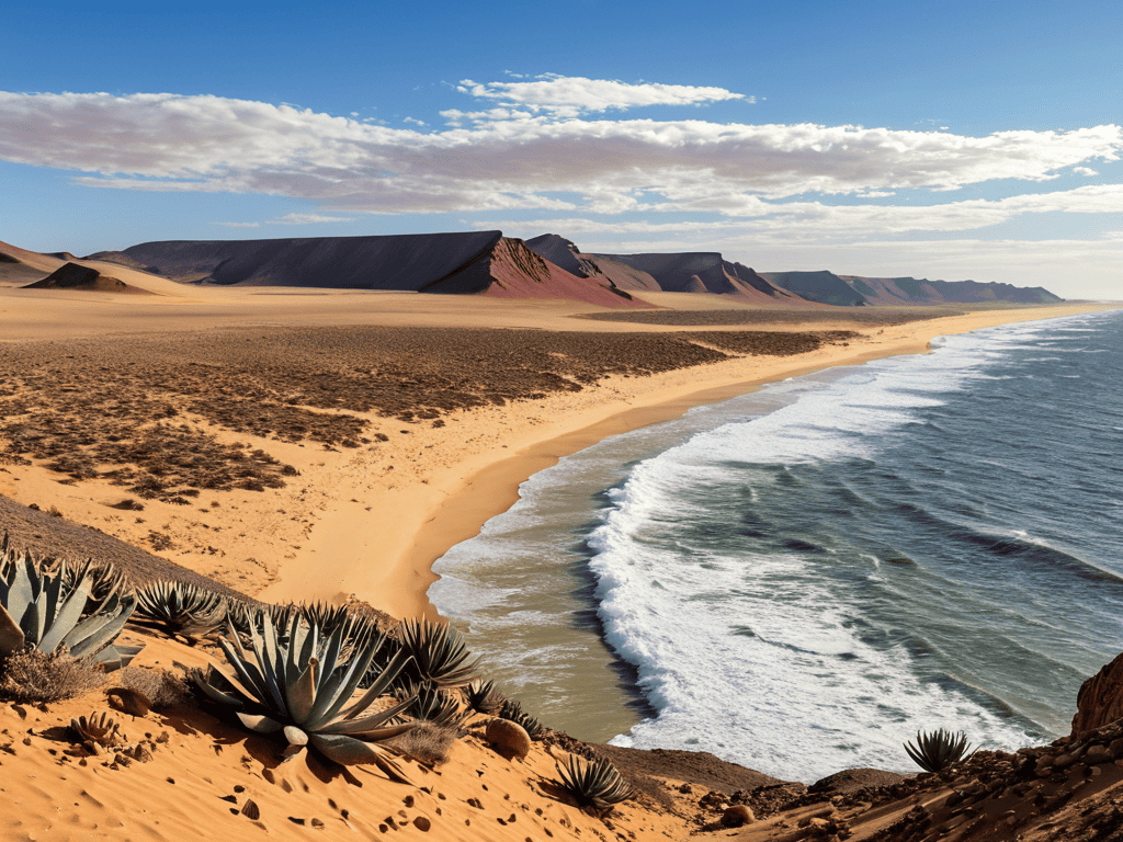 Exploring Skeleton Coast Namibia desert landscape