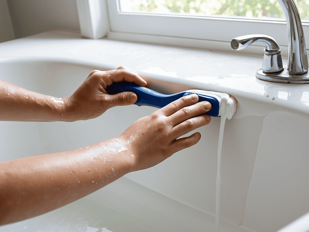Resealing Bathtub Caulk Process