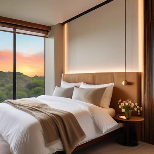 Restful Horizons: serene hotel sunrise sleep sanctuary
