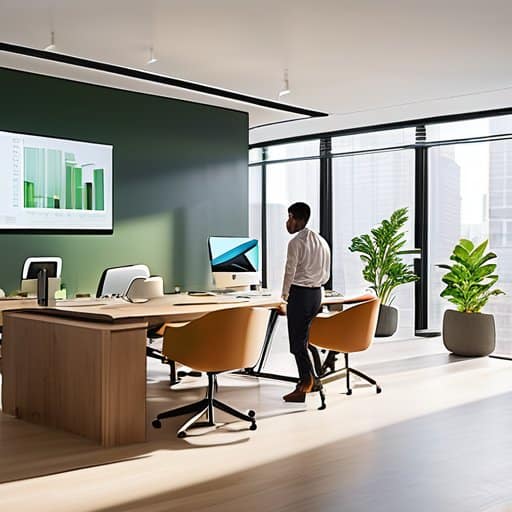 Modern workspace illustrating Corporate culture post-remote