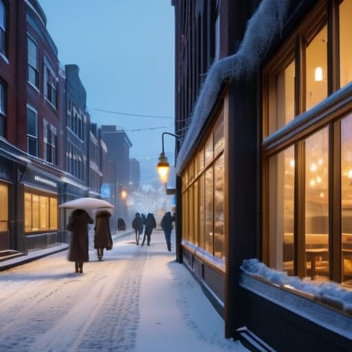 How winter changes social life in northern cities.
